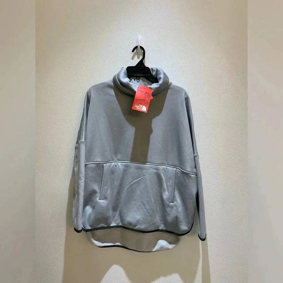 The North Face Women's Canyon Flats Fleece Poncho High Rise Gray Size S/M NWT - Picture 2 of 12